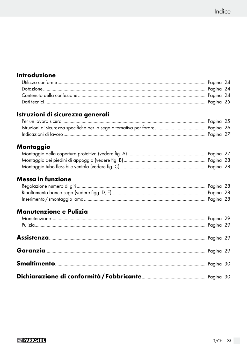 Parkside PDKS 120 B3 User Manual | Page 23 / 39