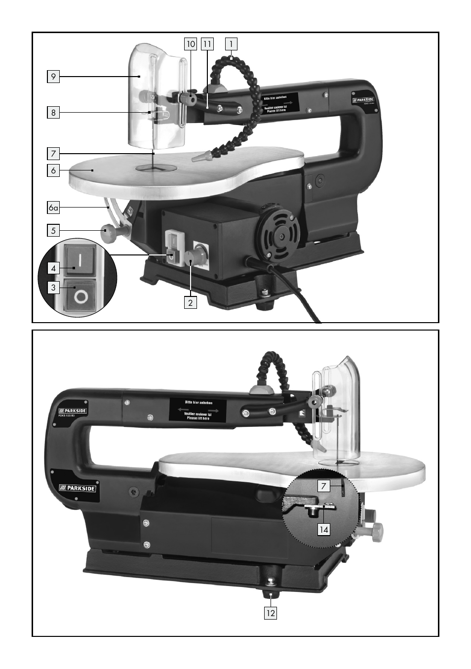 Parkside PDKS 120 B3 User Manual | Page 3 / 41