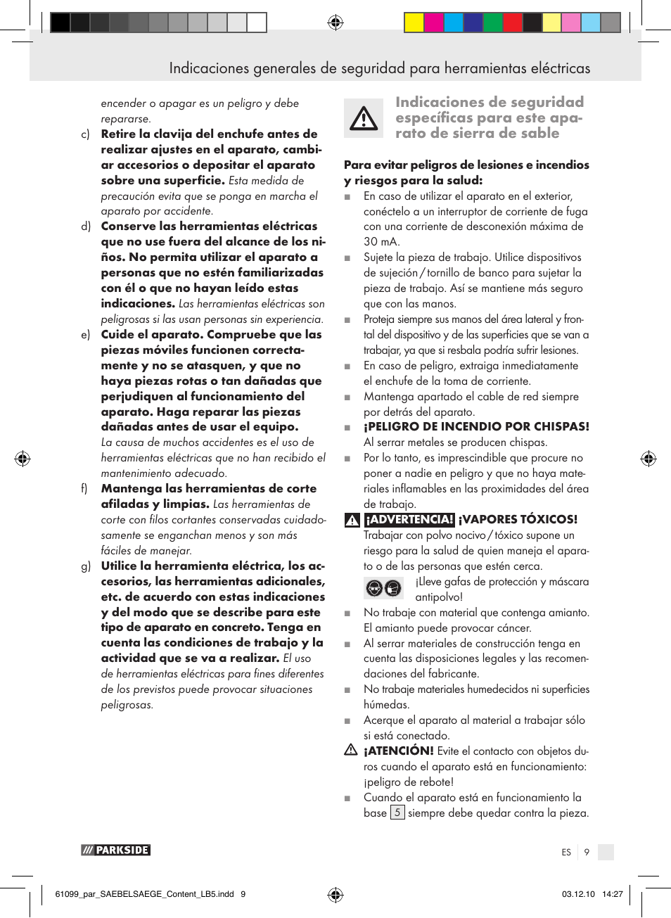 Parkside PFS 710 A1 User Manual | Page 9 / 52