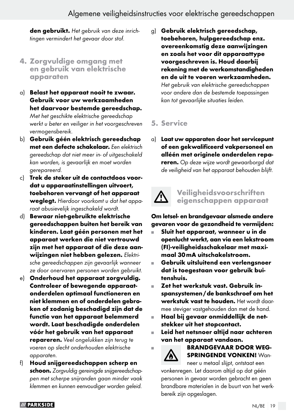 Parkside PSS 250 A1 User Manual | Page 19 / 44