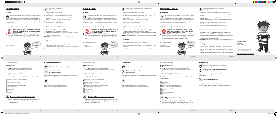 Parkside PP 1050 A1 User Manual | Page 2 / 2