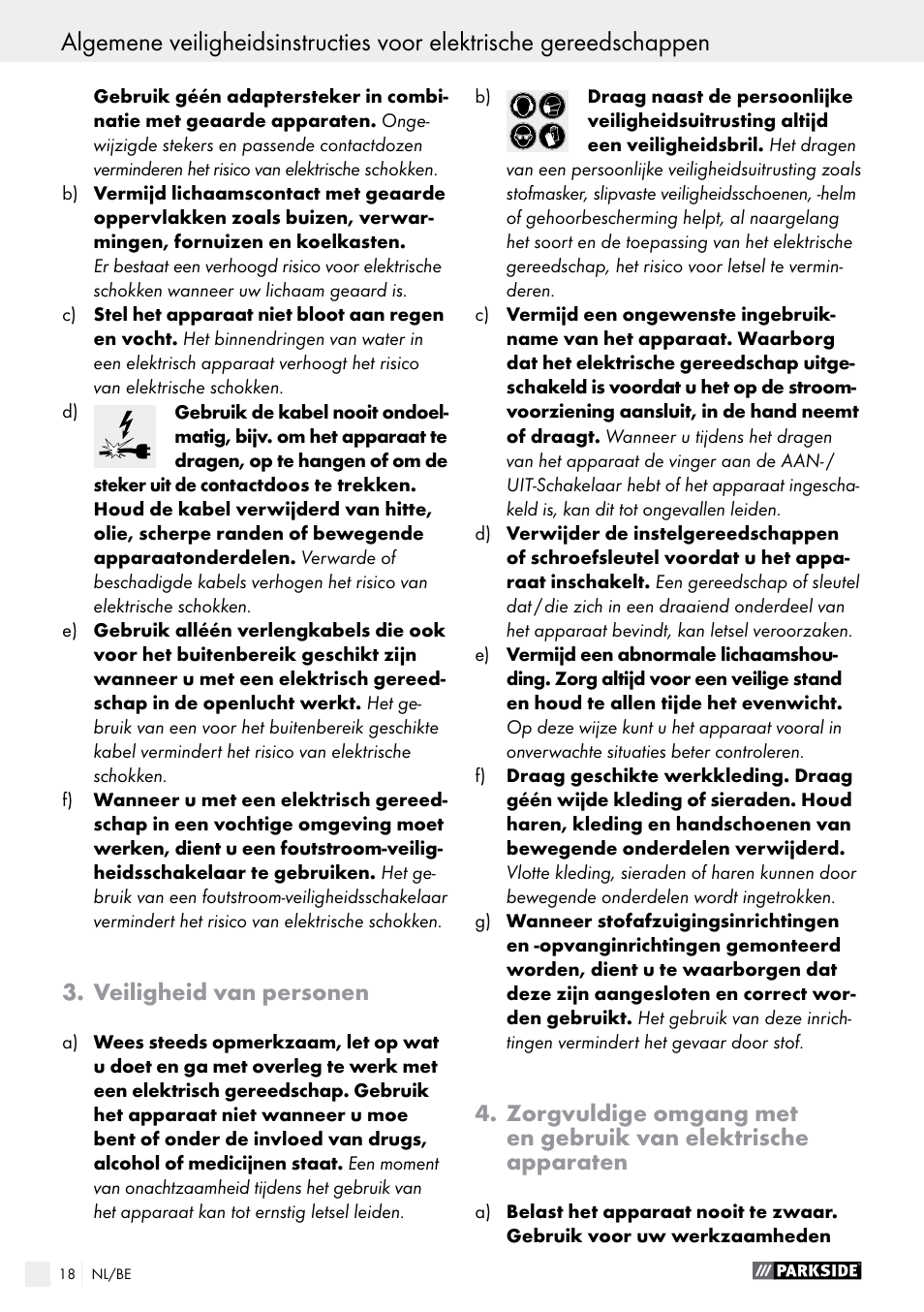 Parkside PHS 160 B2 User Manual | Page 18 / 43