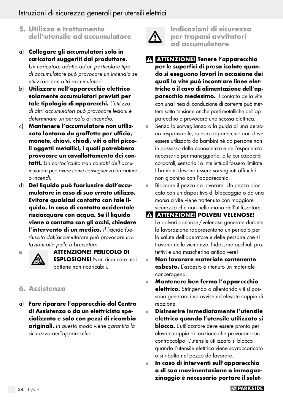 Parkside PABS 18-Li B2 User Manual | Page 34 / 52