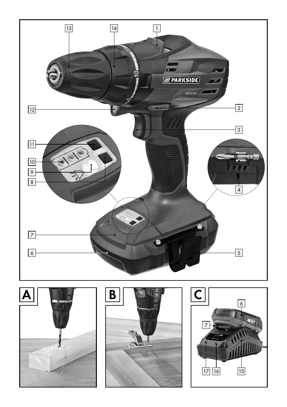 Parkside PABS 18-Li B2 User Manual | Page 3 / 64