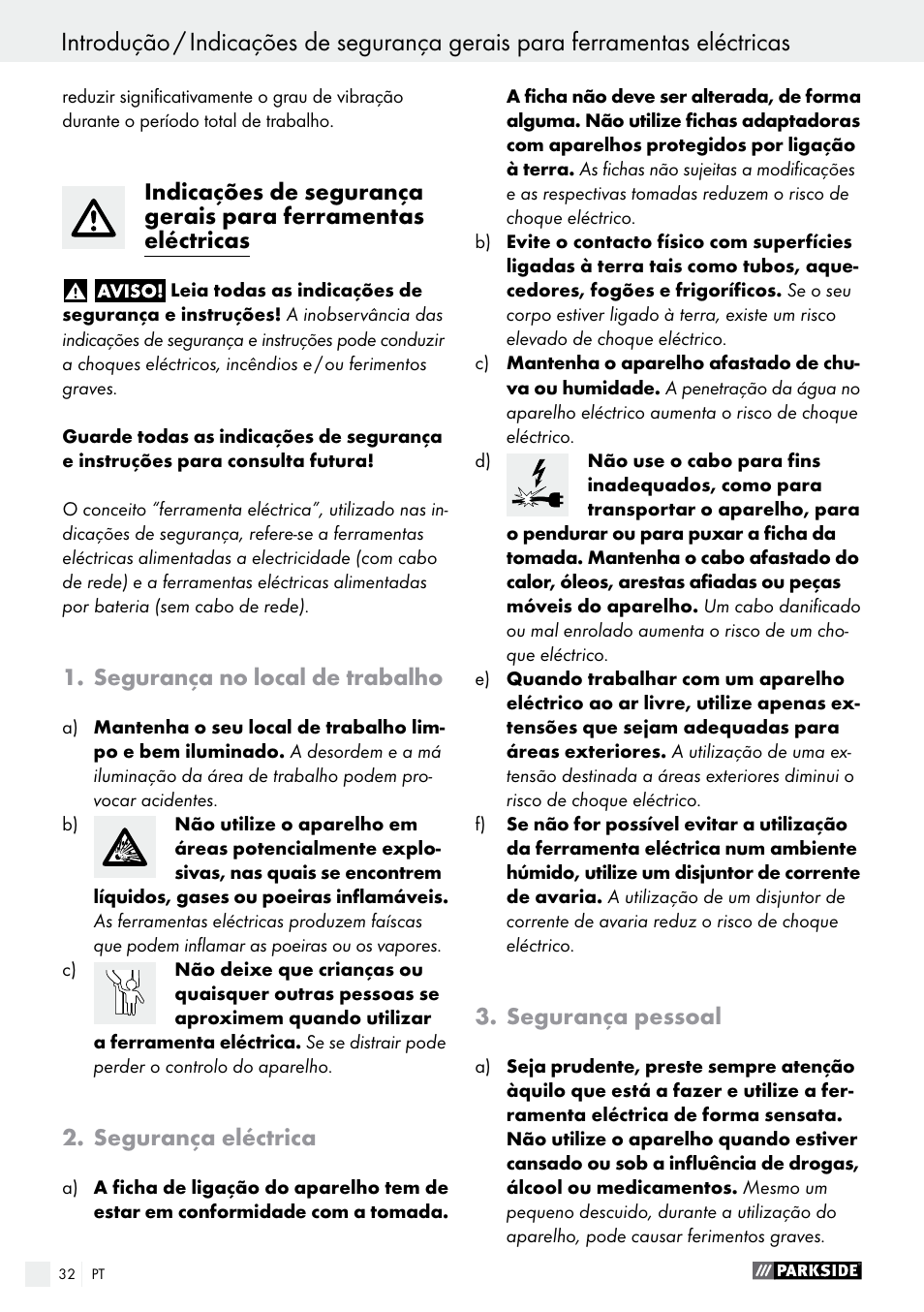 Parkside PABS 18-Li B2 User Manual | Page 32 / 64