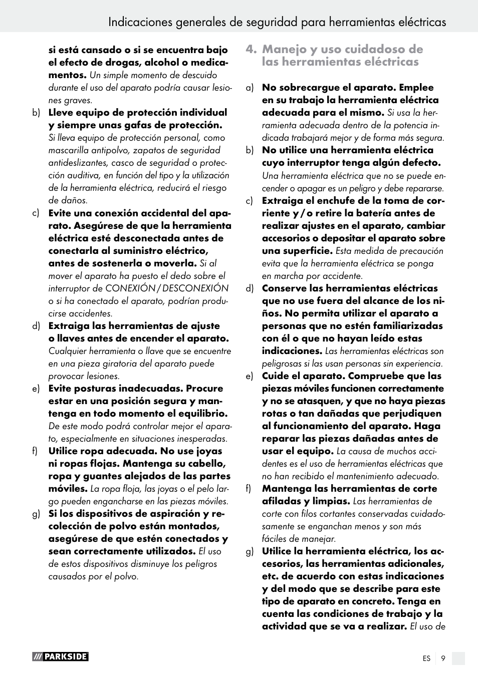 Parkside PABS 18-Li B2 User Manual | Page 9 / 64