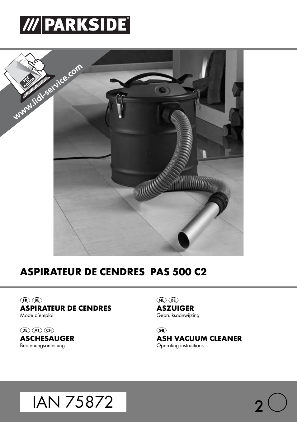 Parkside PAS 500 C2 User Manual | 70 pages