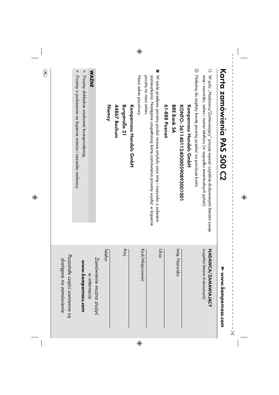 Kar ta zamó wienia p as 500 c2 | Parkside PAS 500 C2 User Manual | Page 35 / 116