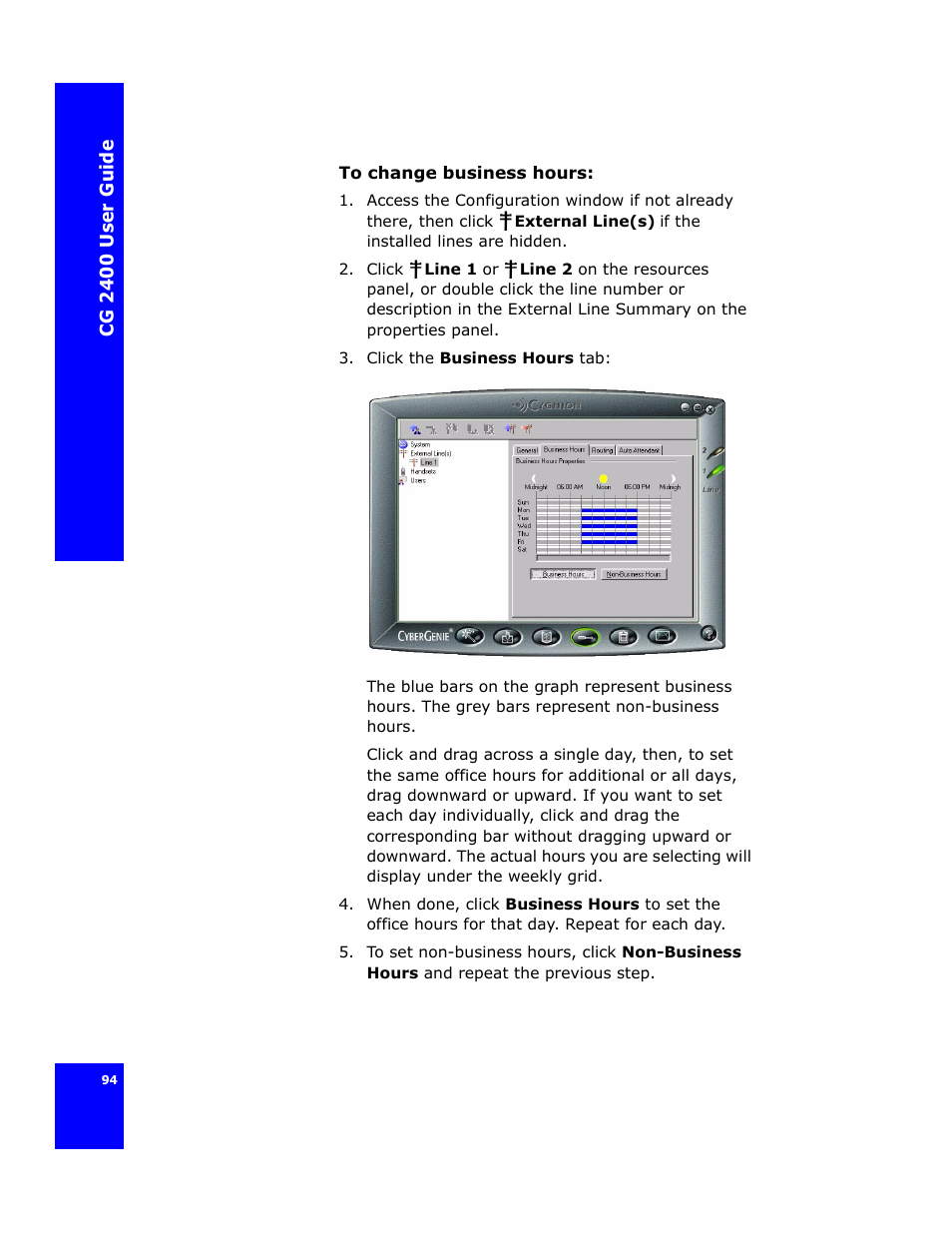 Cygnion CG 2400 User Manual | Page 106 / 246