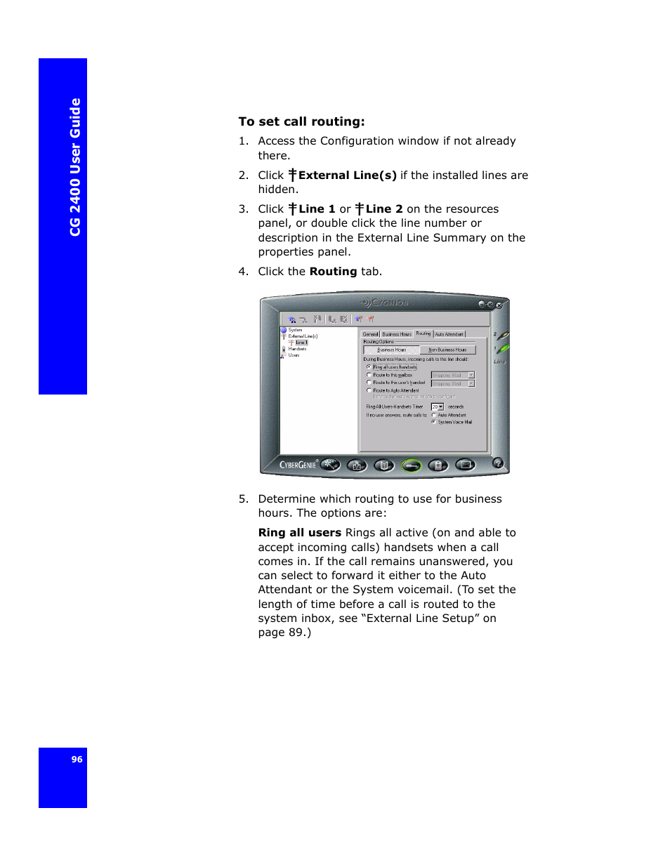 Cygnion CG 2400 User Manual | Page 108 / 246