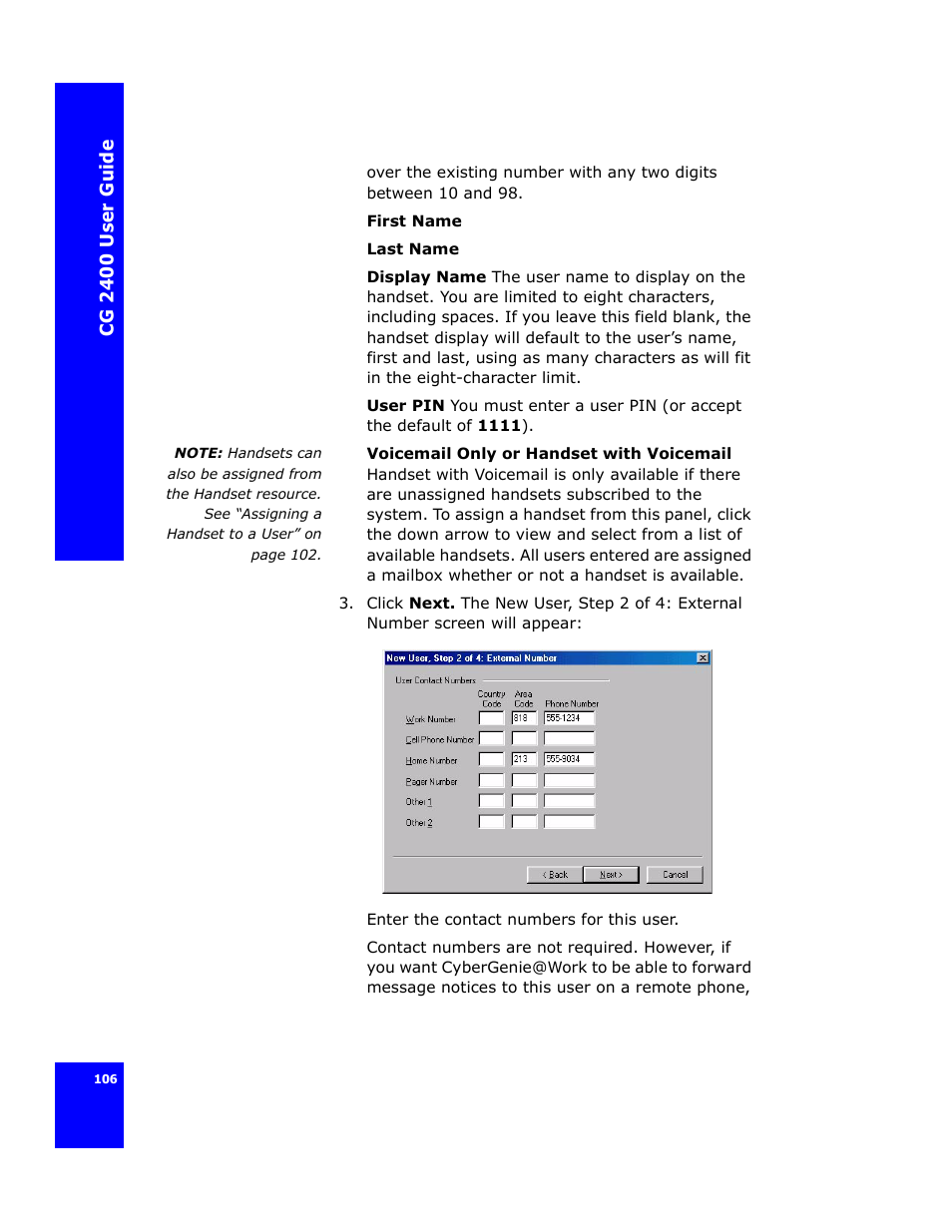 Cygnion CG 2400 User Manual | Page 118 / 246