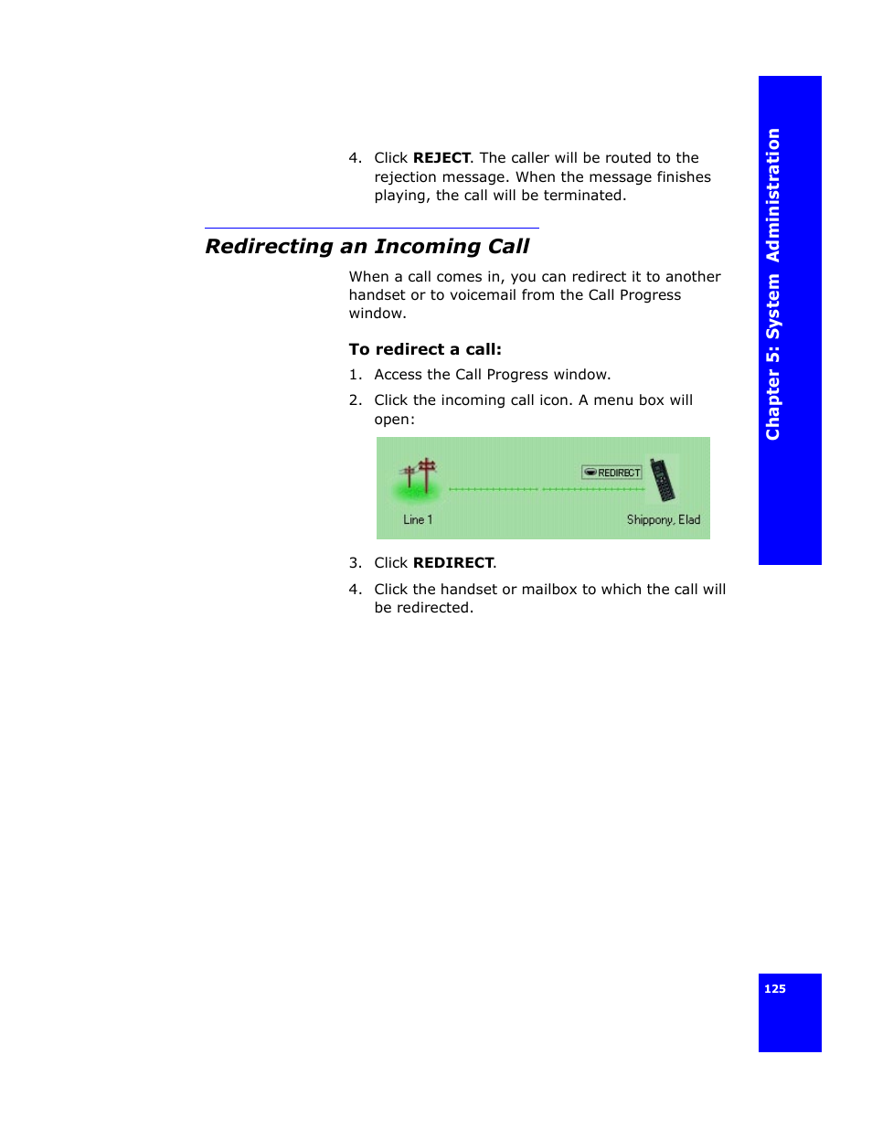 Redirecting an incoming call | Cygnion CG 2400 User Manual | Page 137 / 246