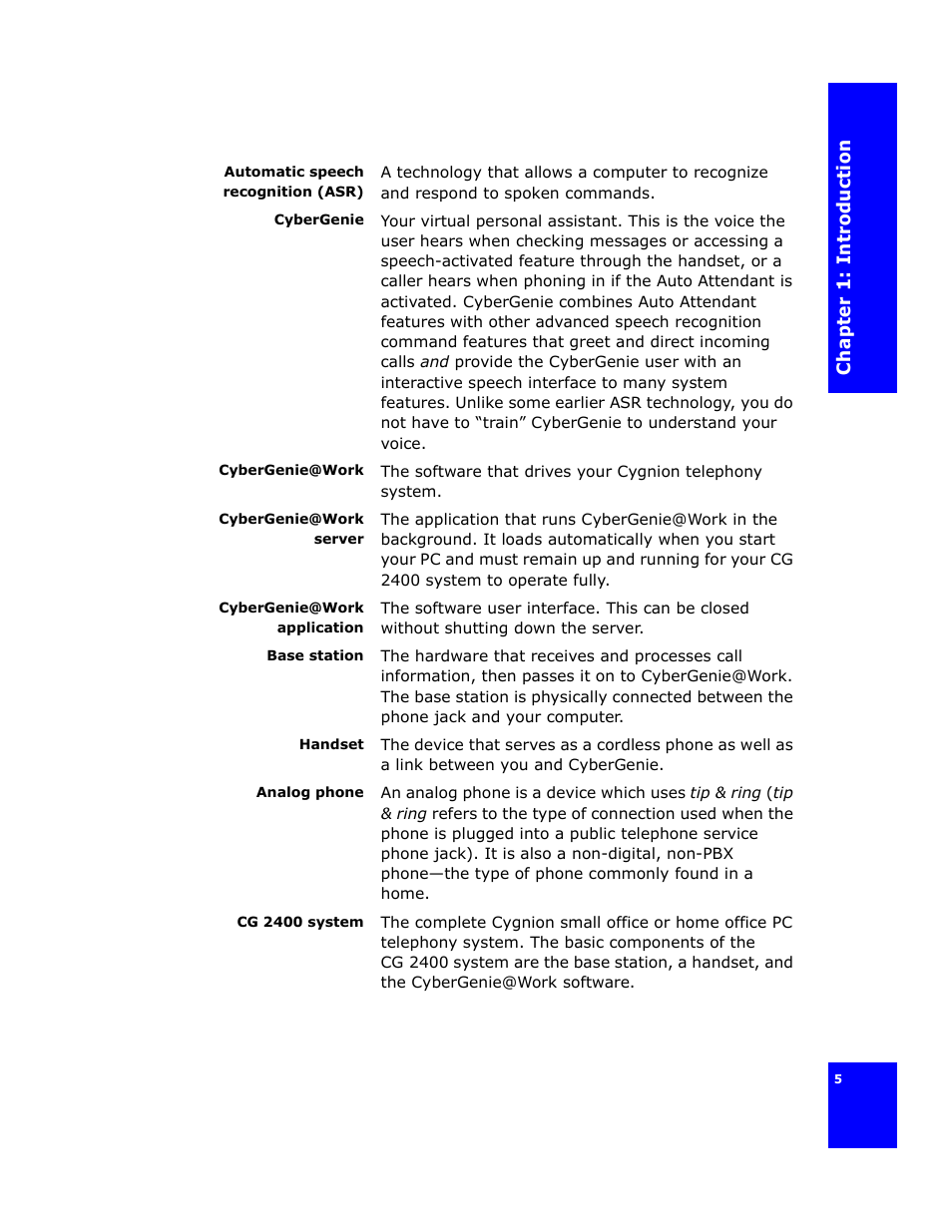 Cygnion CG 2400 User Manual | Page 17 / 246
