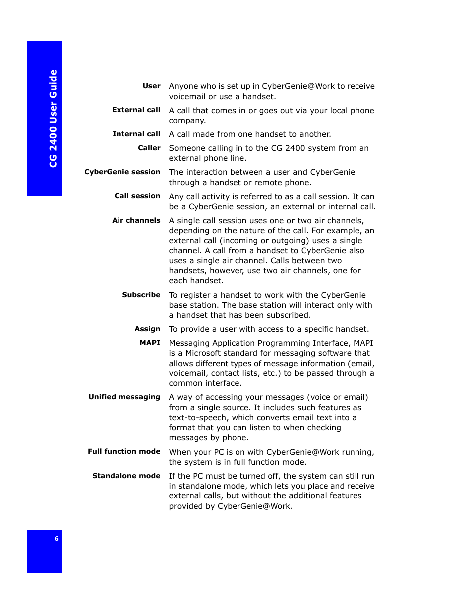 Cygnion CG 2400 User Manual | Page 18 / 246