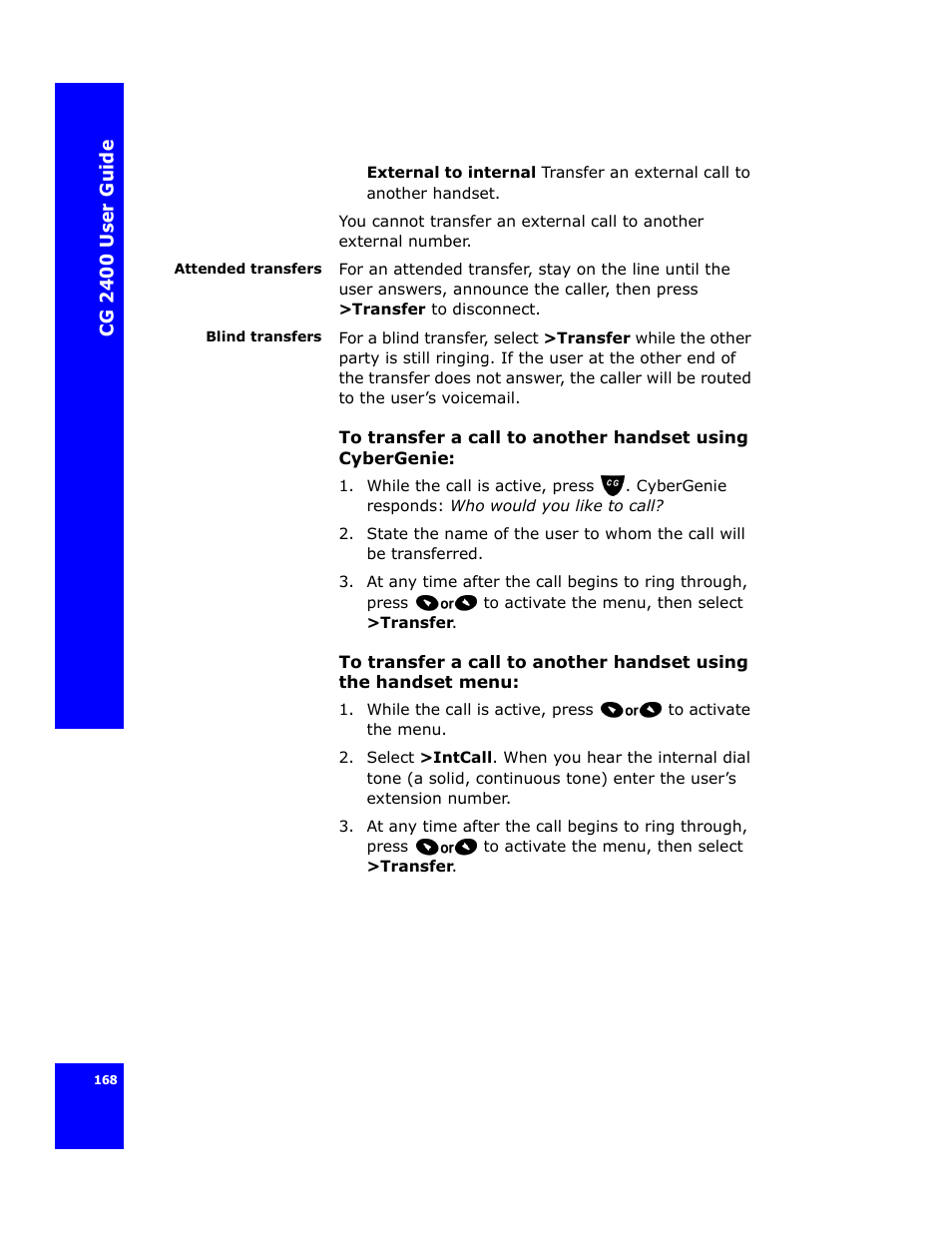 Cygnion CG 2400 User Manual | Page 180 / 246