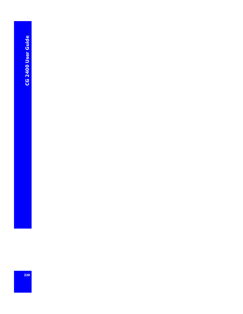 Cygnion CG 2400 User Manual | Page 232 / 246