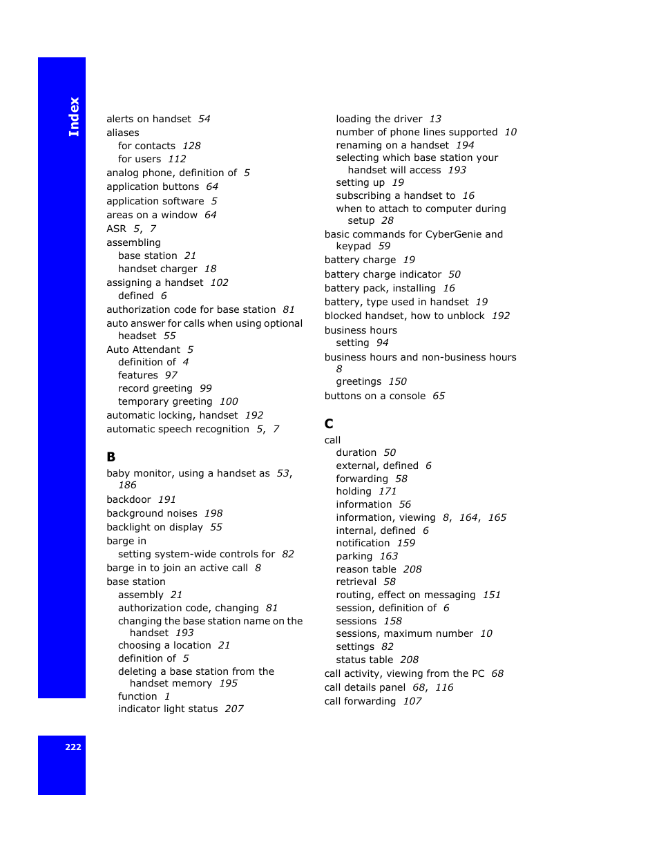 Cygnion CG 2400 User Manual | Page 234 / 246