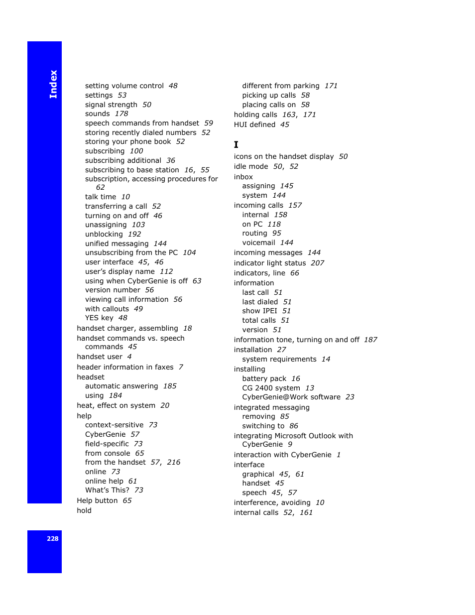 Cygnion CG 2400 User Manual | Page 240 / 246