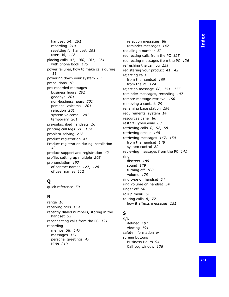 Cygnion CG 2400 User Manual | Page 243 / 246