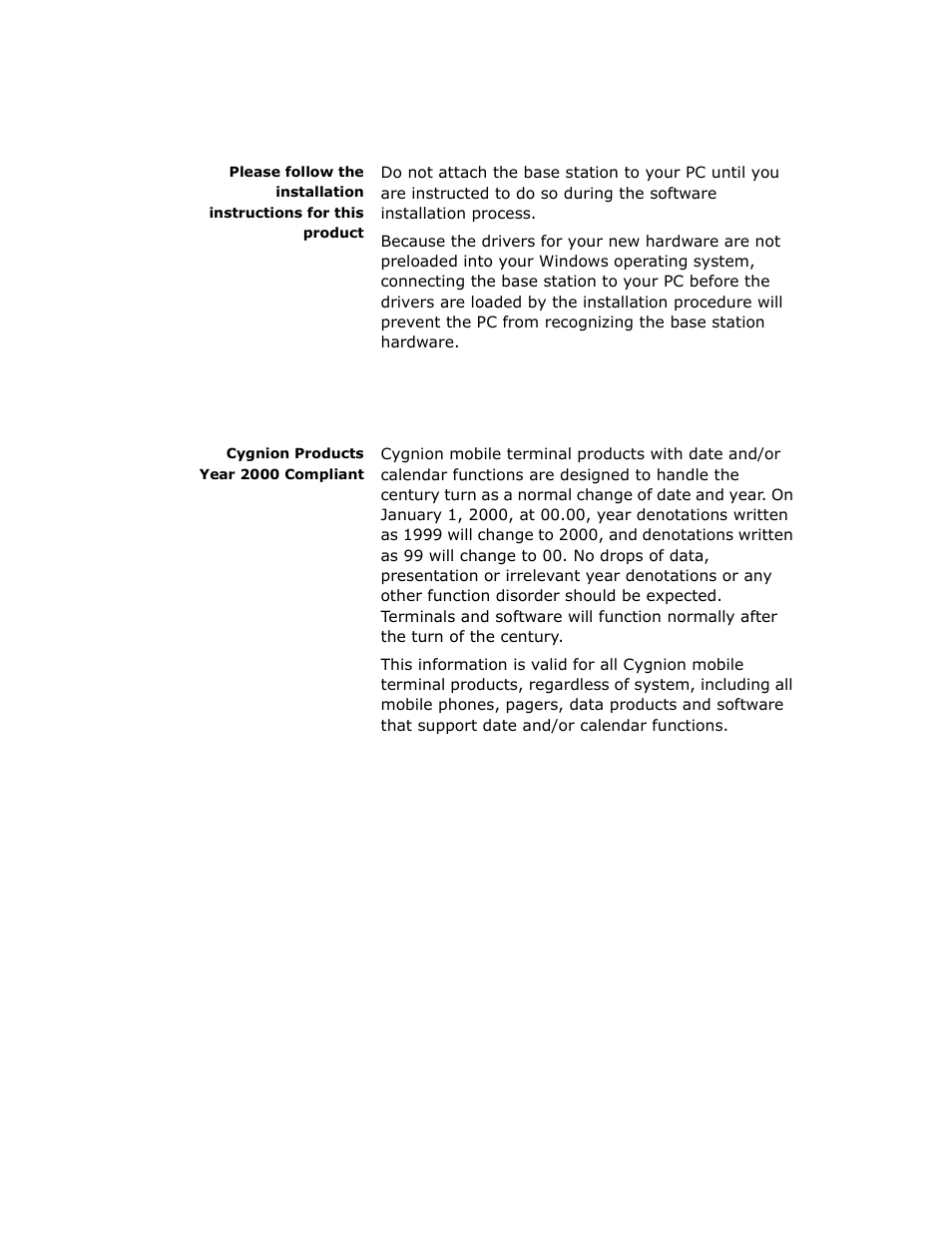 Cygnion CG 2400 User Manual | Page 3 / 246