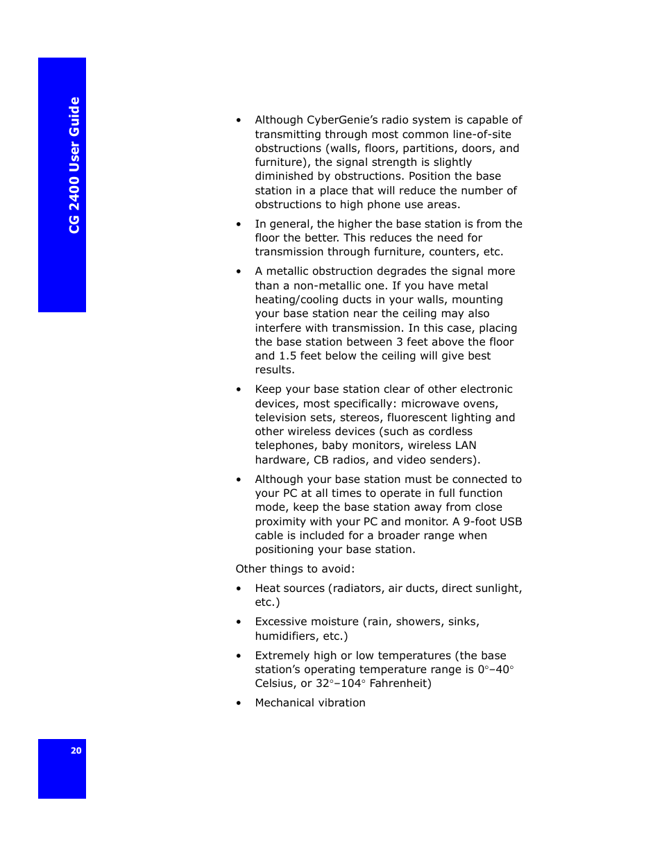 Cygnion CG 2400 User Manual | Page 32 / 246