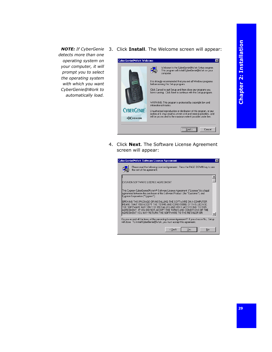 Cygnion CG 2400 User Manual | Page 41 / 246