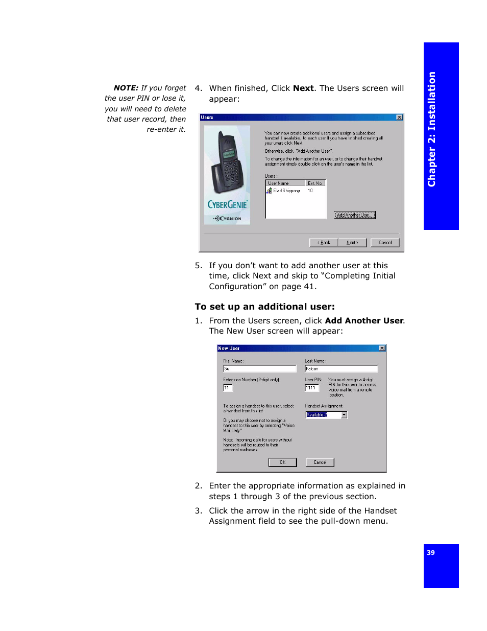 Cygnion CG 2400 User Manual | Page 51 / 246