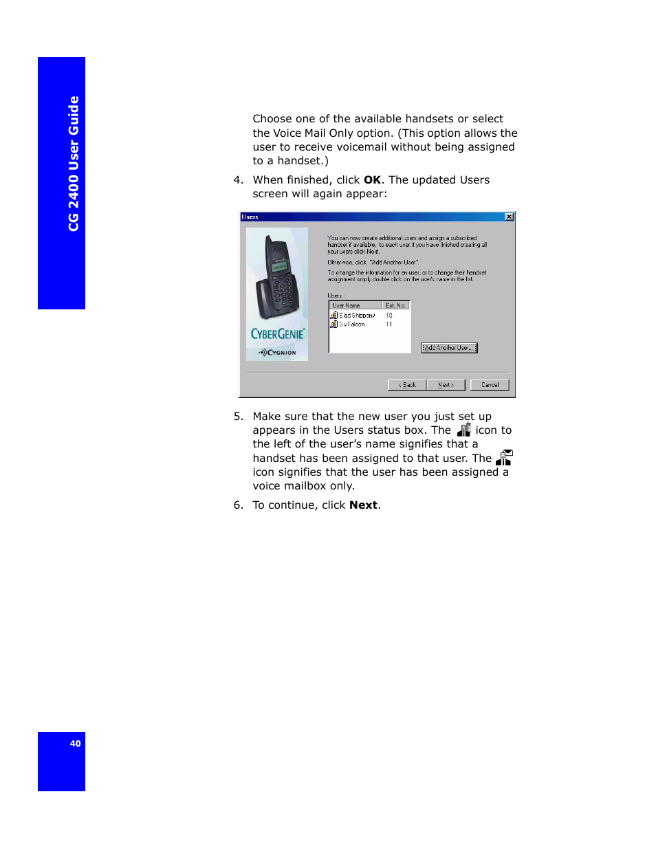 Cygnion CG 2400 User Manual | Page 52 / 246