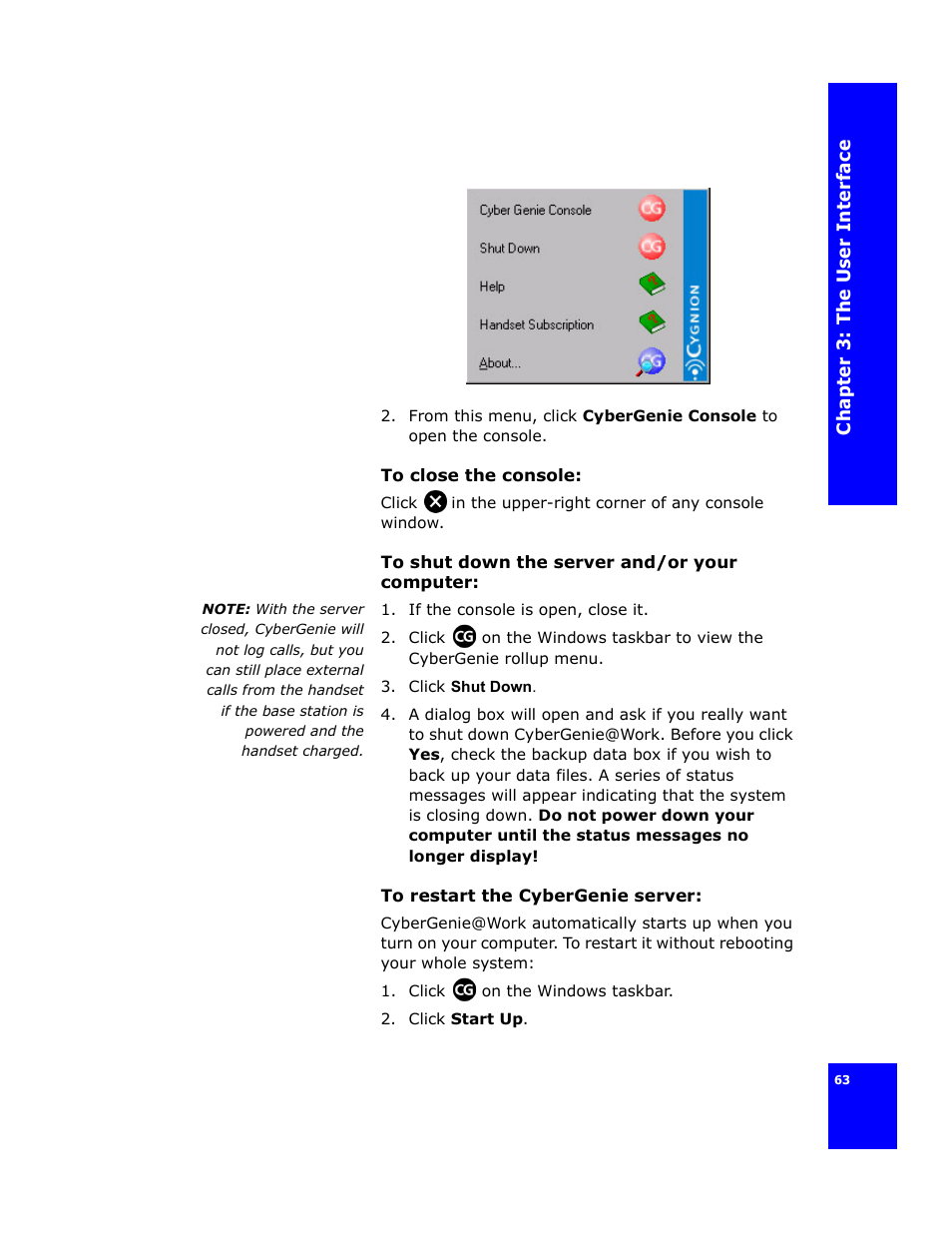 Cygnion CG 2400 User Manual | Page 75 / 246