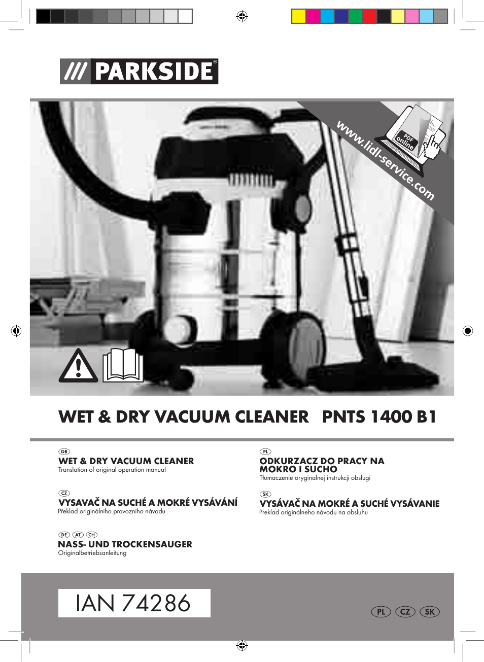 Parkside PNTS 1400 B1 User Manual | 60 pages