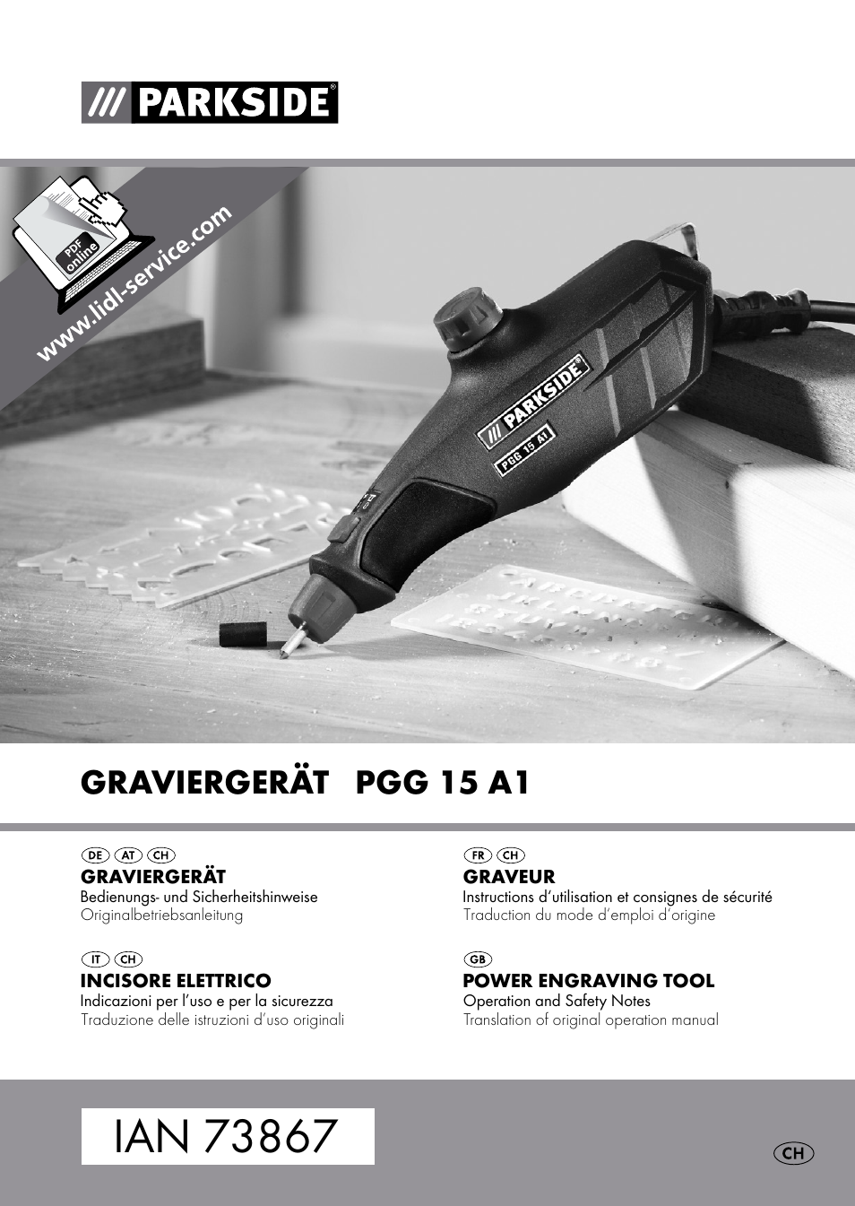 Parkside PGG 15 A1 User Manual | 68 pages