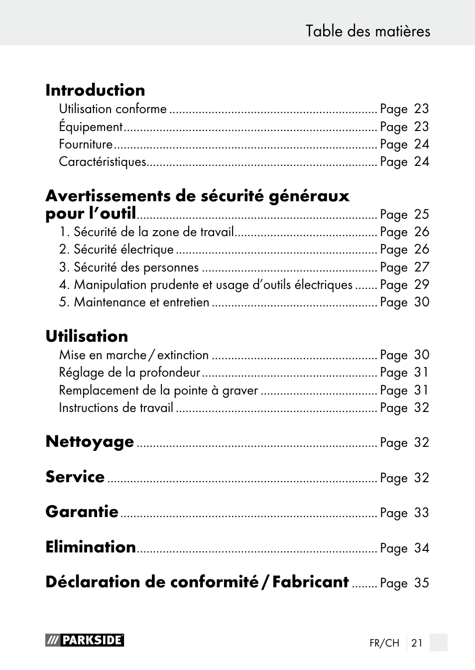 Parkside PGG 15 A1 User Manual | Page 21 / 68