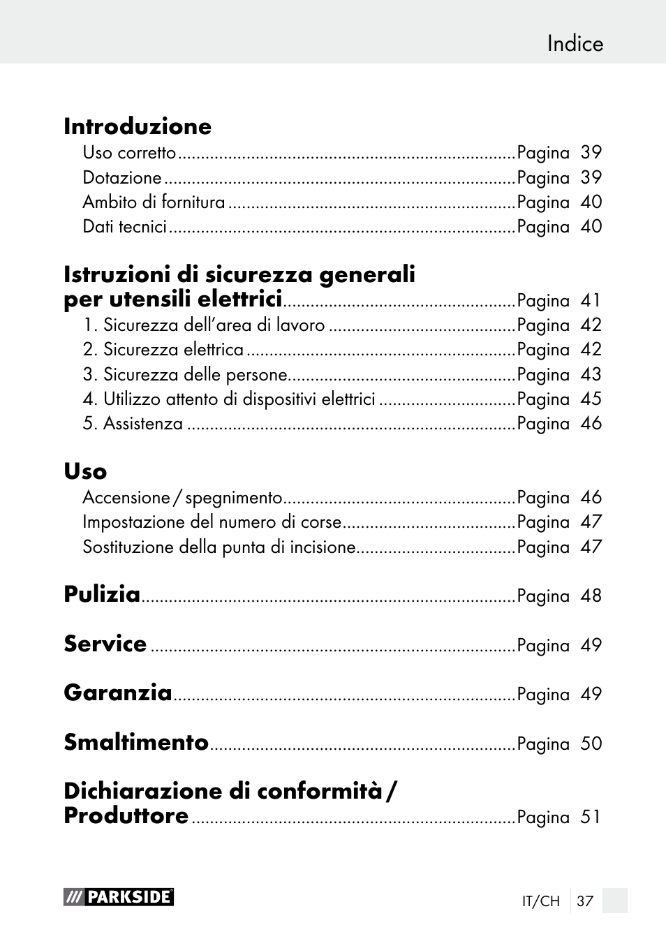 Parkside PGG 15 A1 User Manual | Page 37 / 68