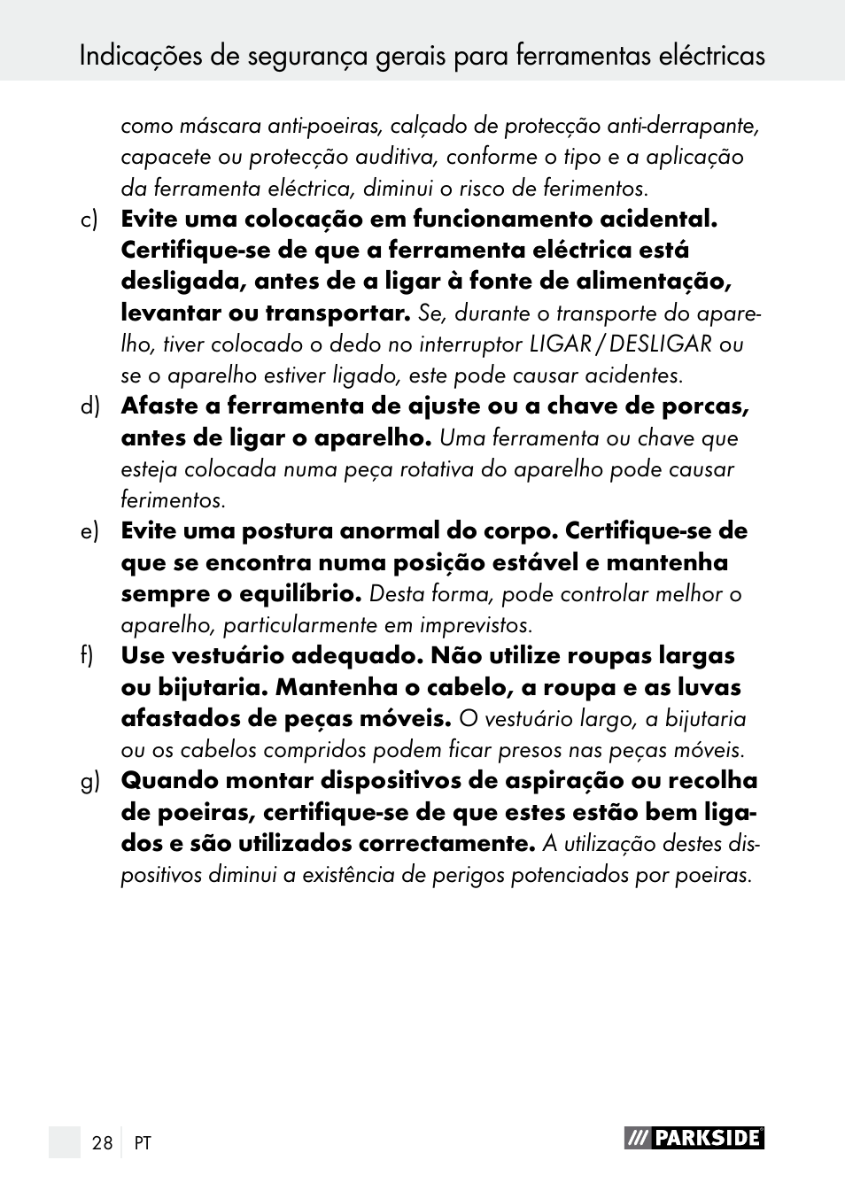 Parkside PGG 15 A1 User Manual | Page 28 / 69