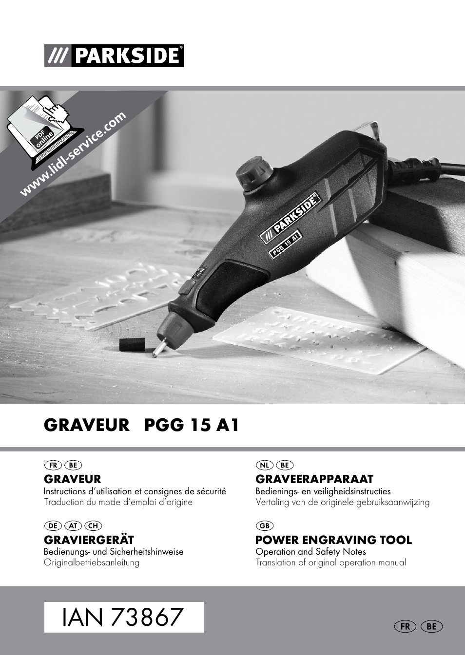 Parkside PGG 15 A1 User Manual | 68 pages