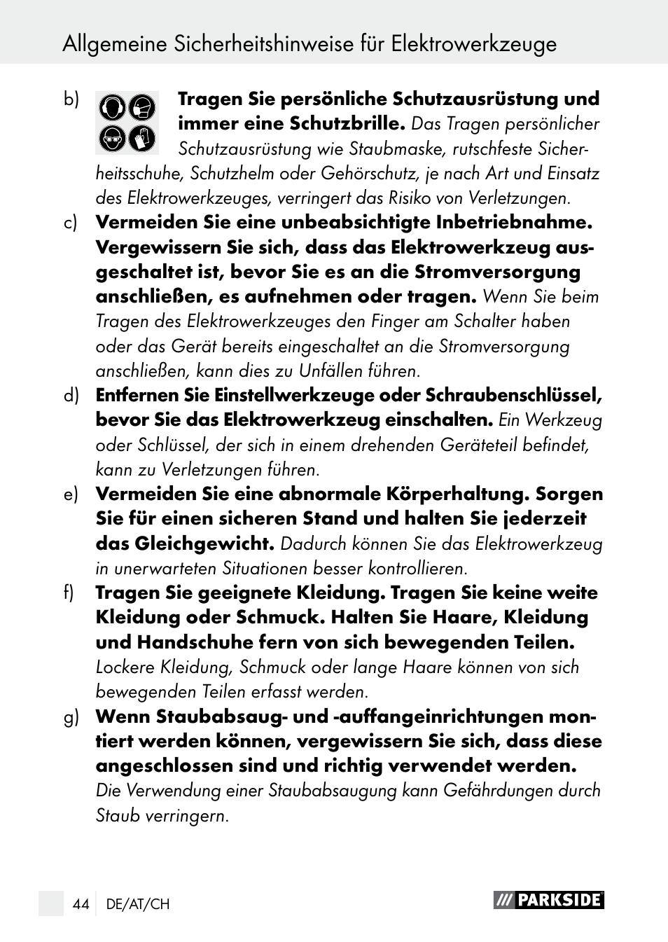 Parkside PGG 15 A1 User Manual | Page 44 / 68