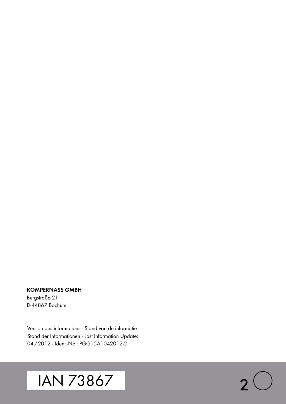 Parkside PGG 15 A1 User Manual | Page 68 / 68