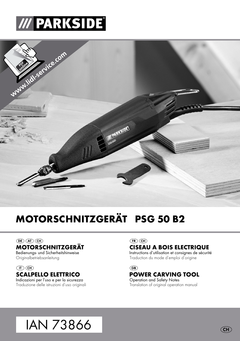 Parkside PSG 50 B2 User Manual | 36 pages