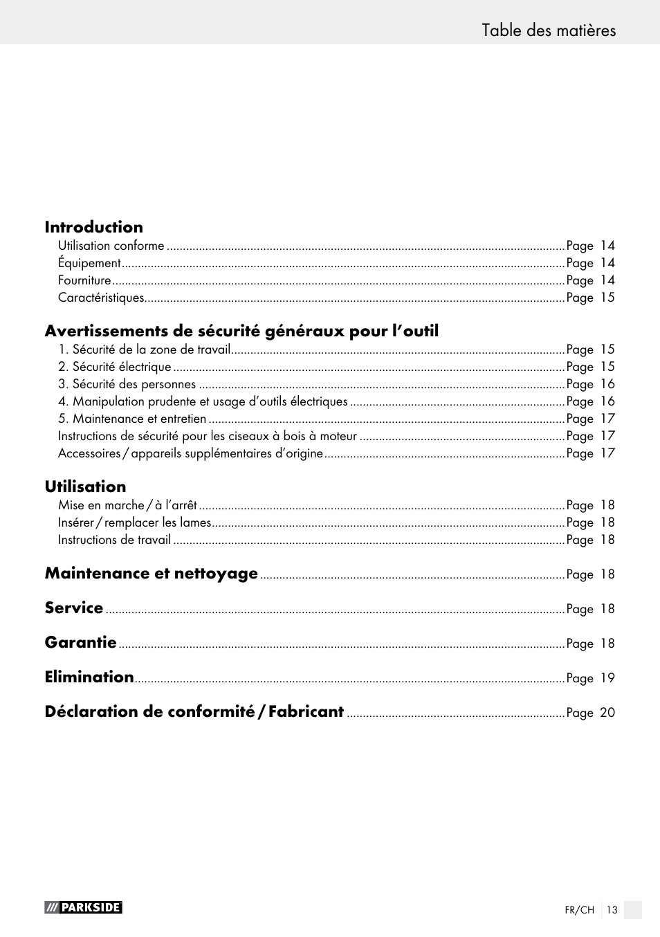Parkside PSG 50 B2 User Manual | Page 13 / 36