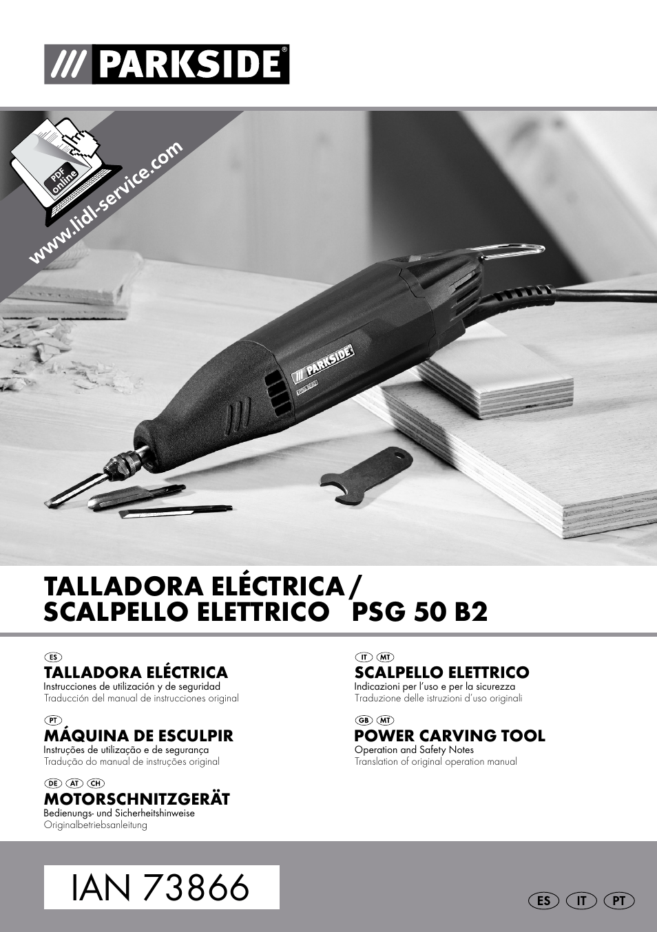 Parkside PSG 50 B2 User Manual | 45 pages