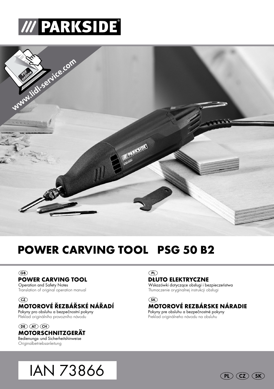 Parkside PSG 50 B2 User Manual | 45 pages