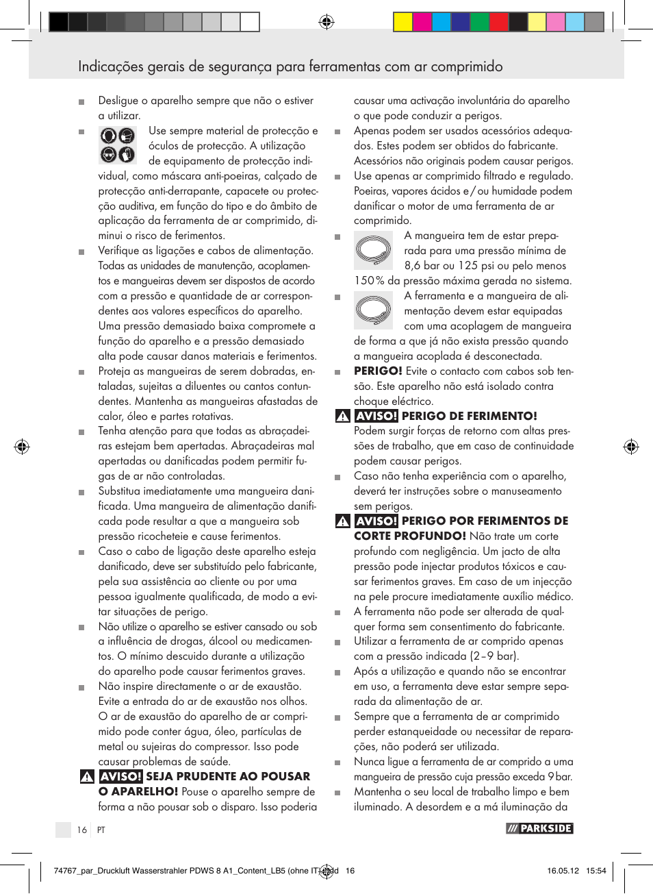 Parkside PDWS 8 A1 User Manual | Page 12 / 31