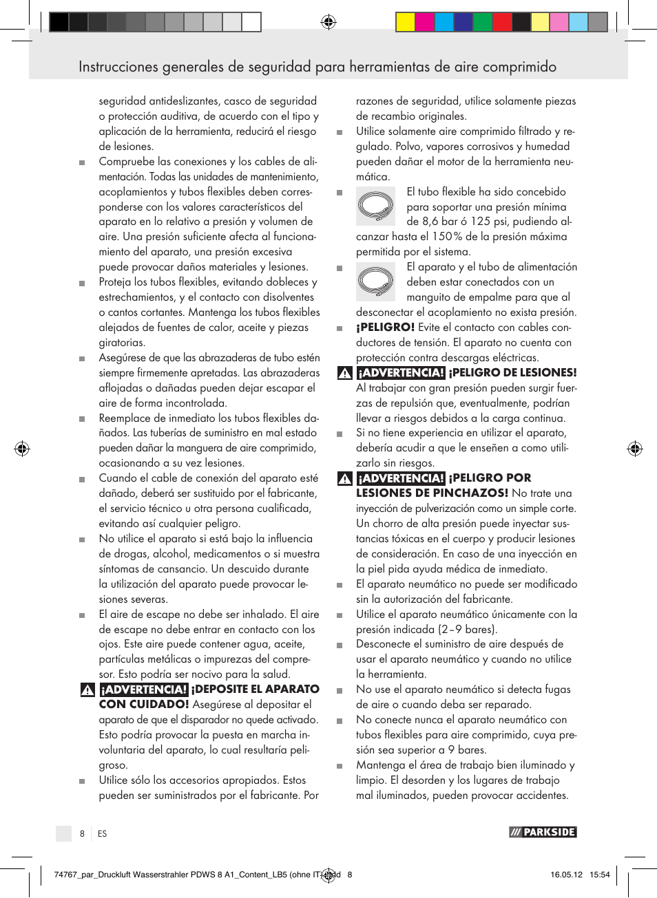 Parkside PDWS 8 A1 User Manual | Page 4 / 31