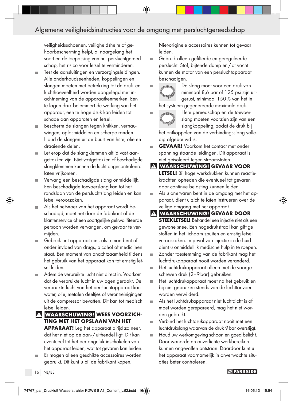 Parkside PDWS 8 A1 User Manual | Page 12 / 31