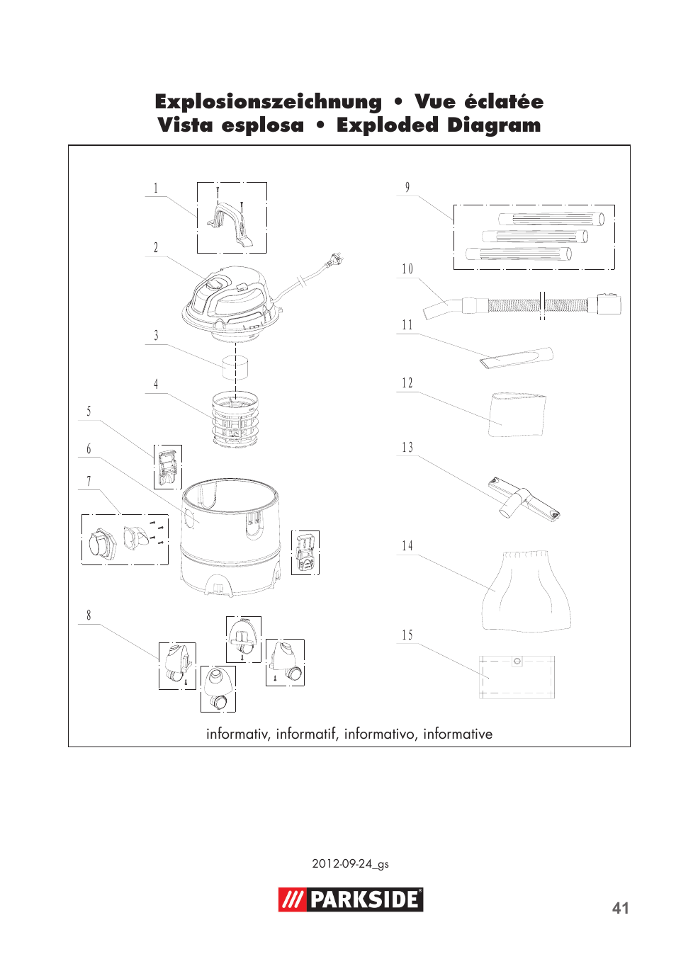 Parkside PNTS 1300 B2 User Manual | Page 41 / 44