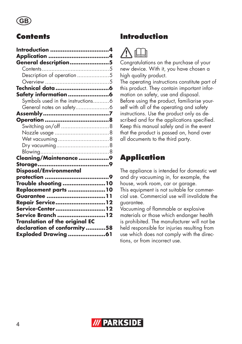 Parkside PNTS 1300 B2 User Manual | Page 4 / 64