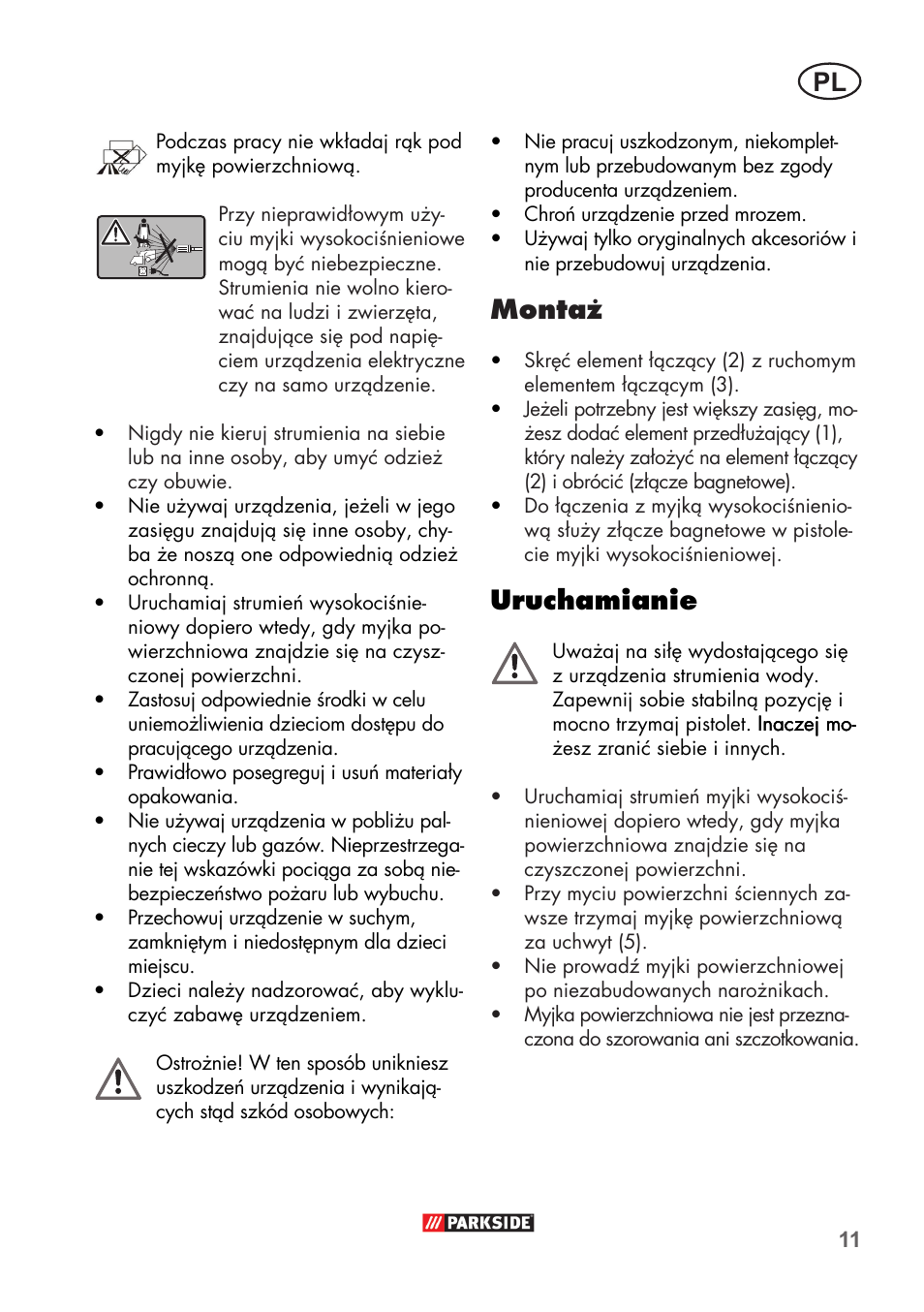 Montaż, Uruchamianie | Parkside PFR 30 A1 User Manual | Page 11 / 38