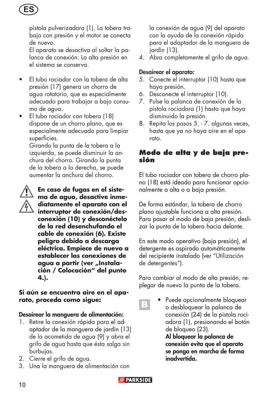 Parkside PHD 150 B2 User Manual | Page 10 / 66