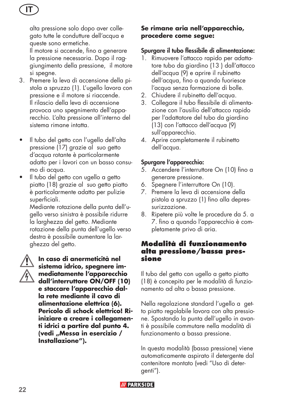 Parkside PHD 150 B2 User Manual | Page 22 / 66
