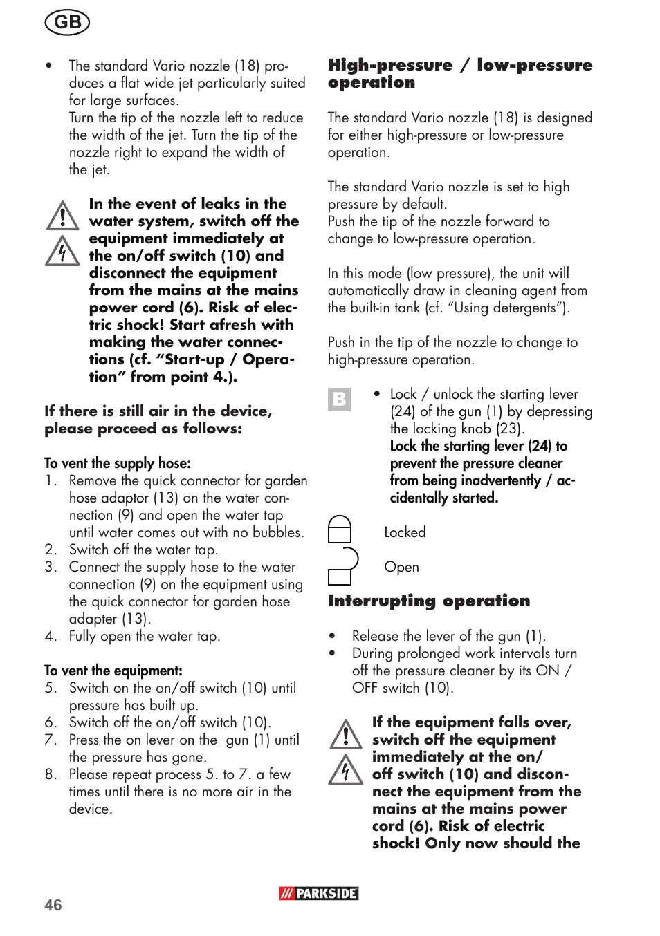 Parkside PHD 150 B2 User Manual | Page 46 / 66